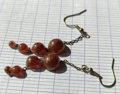 Boucles d'oreilles rouille