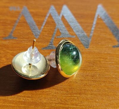 Boucles d'oreilles nuances de vert