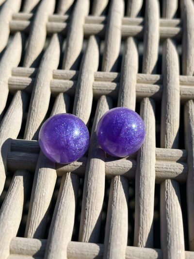 Petites Boucles d'oreilles Violet et c'est tout